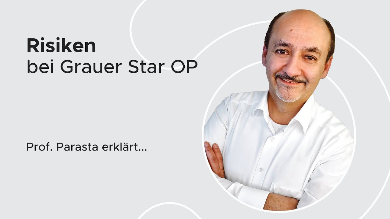 Prof. Parasta über Risiko und mögliche Komplikationen bei der Operation des Grauen Star.
